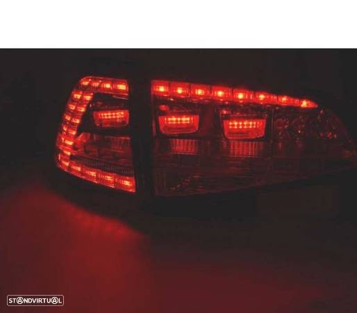 FAROLINS TRASEIROS LED DINÁMICO PARA VOLKSWAGEN VW GOLF 7 13-17 LOOK GTI PRETO FUMADOS - 4