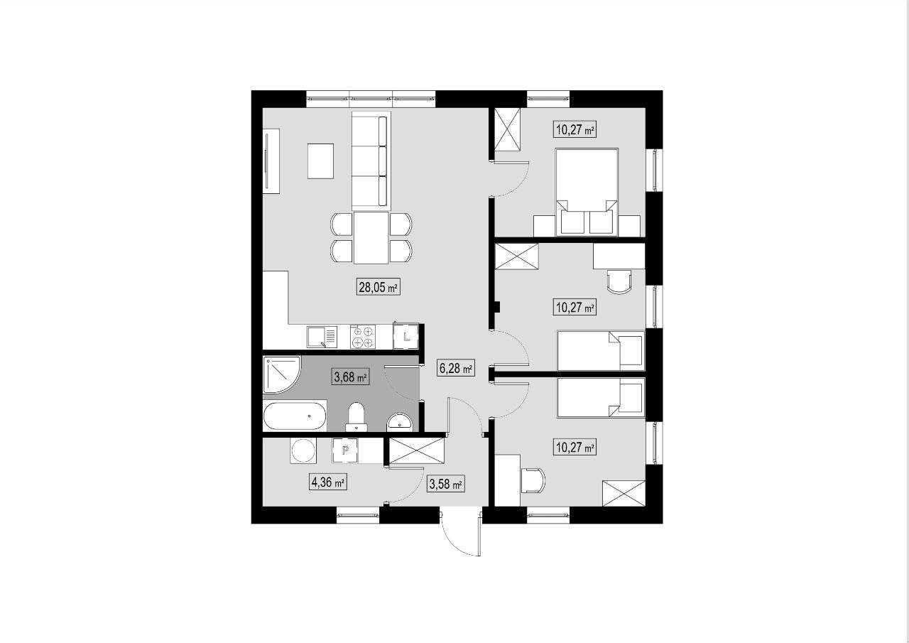 Dom parterowy w świetnej lokalizacji-11