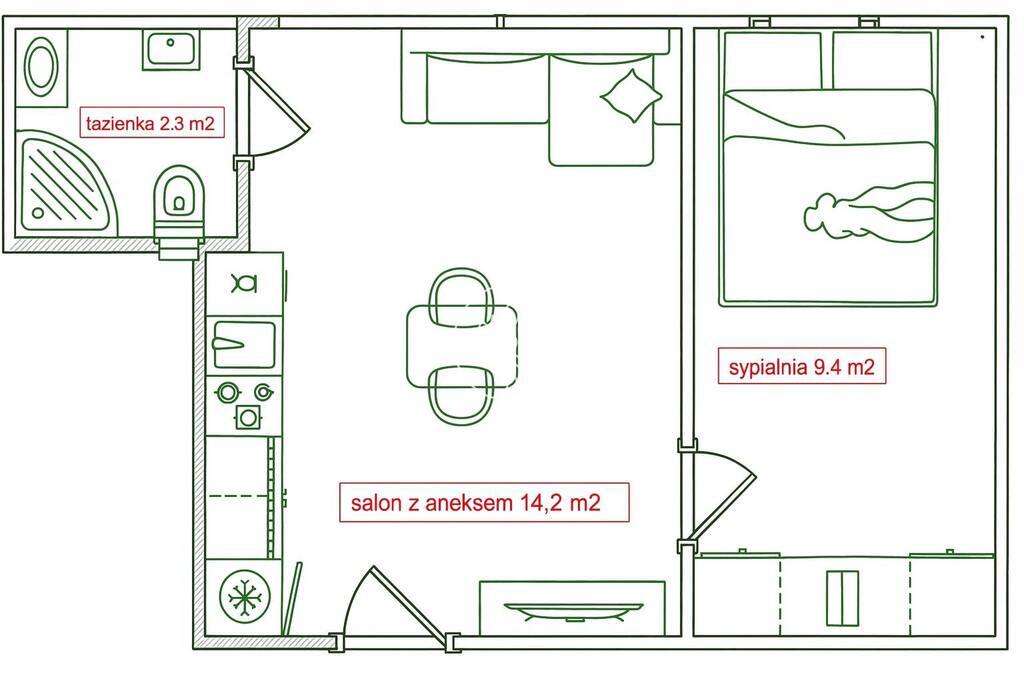 2 pokoje gotowe do wprowadzenia Po remoncie - Pełny obrazek: 2/12
