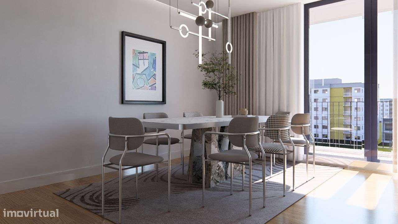 Algarve T2 Novo Portimão, suite com closet 2 lugares de garagem - Grande imagem: 4/49