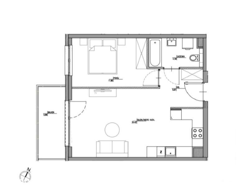 2-pokojowe mieszkanie w Royal Residence Wilanów | Bez prowizji-8