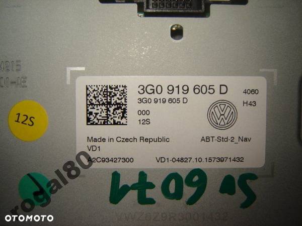 VW GOLF VII PASSAT B8 NAVI 3G0919605D,3Q0035846 - 2