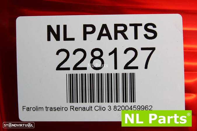 Farolim traseiro Renault Clio 3 8200459962 - 6