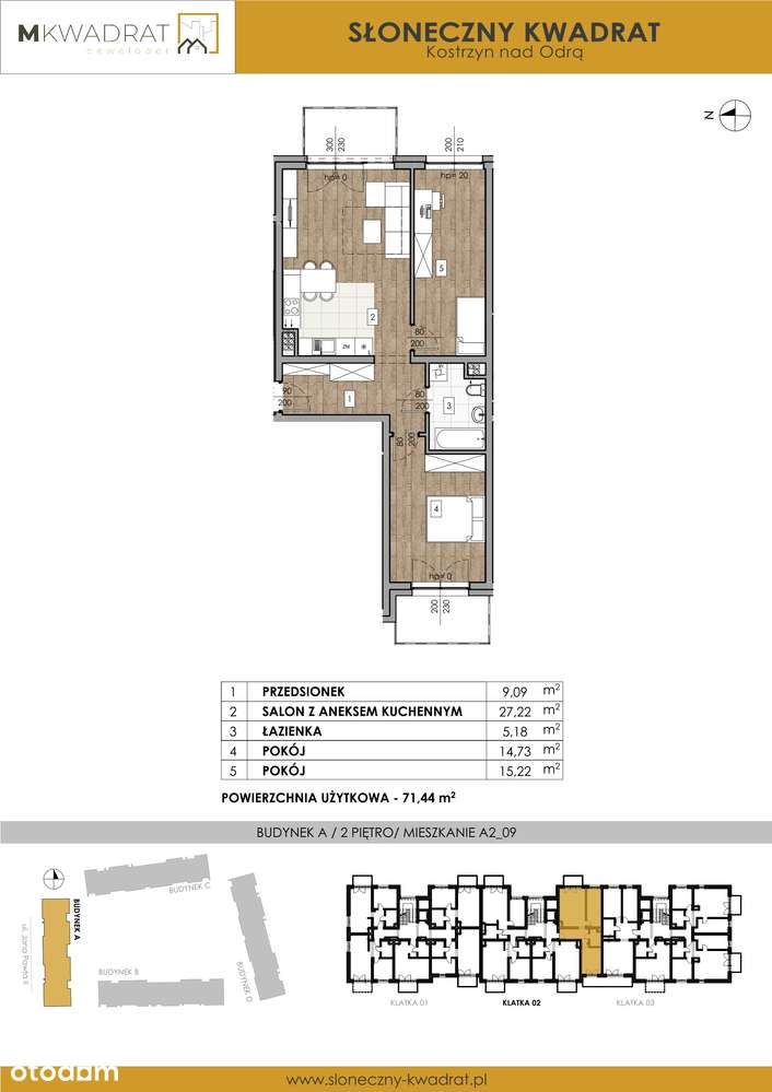 Słoneczny Kwadrat | mieszkanie 3-pok. | A2_09 - Pełny obrazek: 2/9