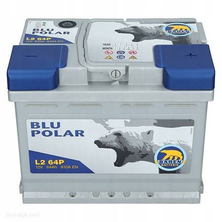 Akumulator Baren Blu Polar 12V 64Ah 610A P - 2