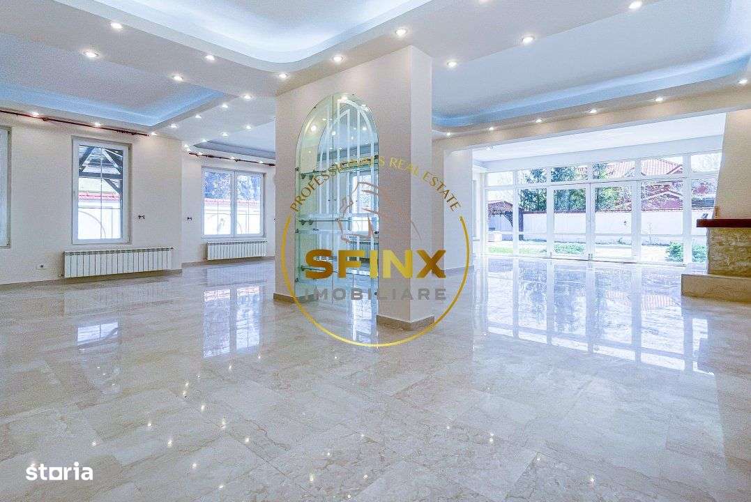 Vila cu piscina 420 mp construiti, teren 828 mp Domnesti, comision 0-2