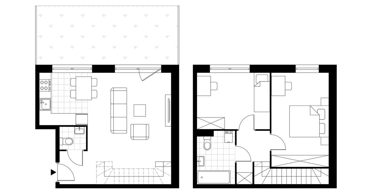 3-pokojowe mieszkanie 66m2 + ogródek Bezpośrednio - Pełny obrazek: 3/7