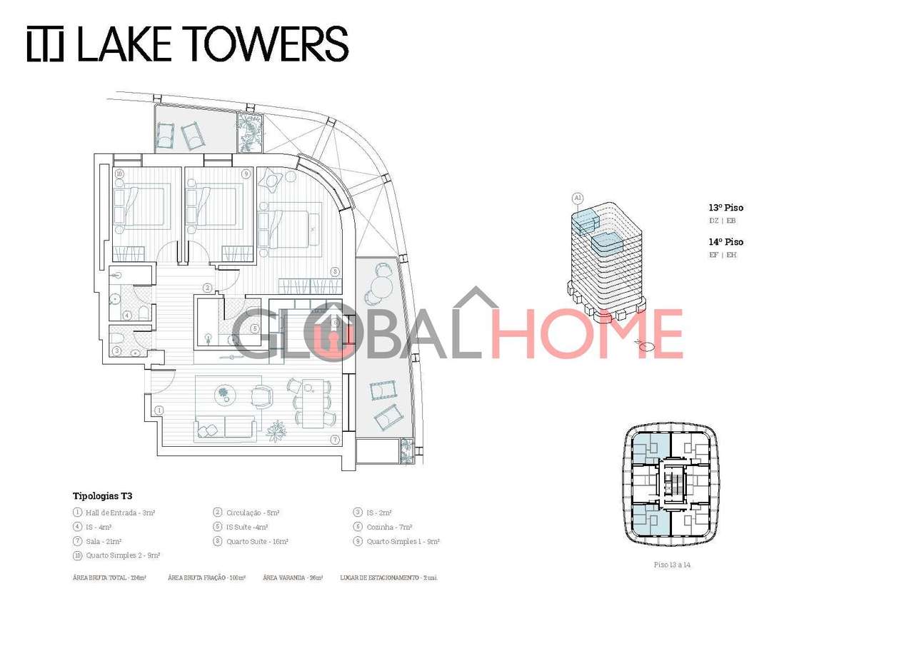 Apartamentos T3 – Lake Towers | Arca d’Água, Porto-15