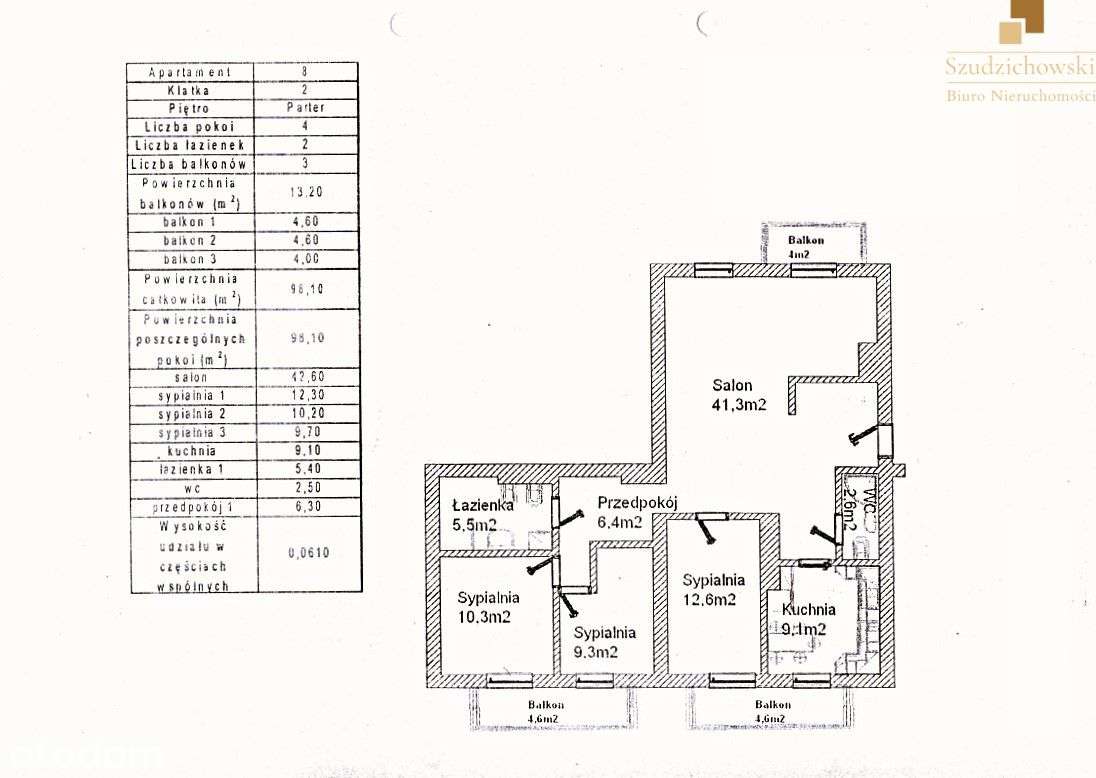 4 pokoje, 98 m2, ul. Pomiechowska, Wawer-4