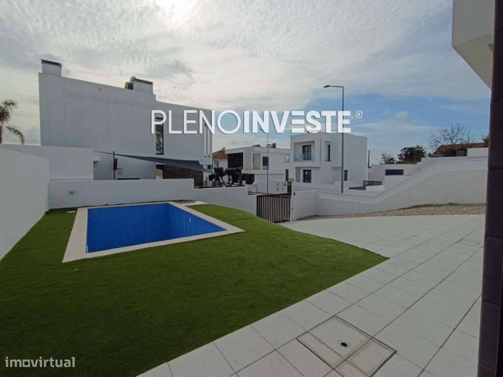 Moradia moderna V4 geminada nova com piscina - Grande imagem: 4/23