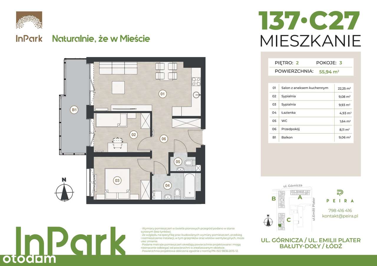 InPark | mieszkanie 3-pok. | 137 - Pełny obrazek: 2/7