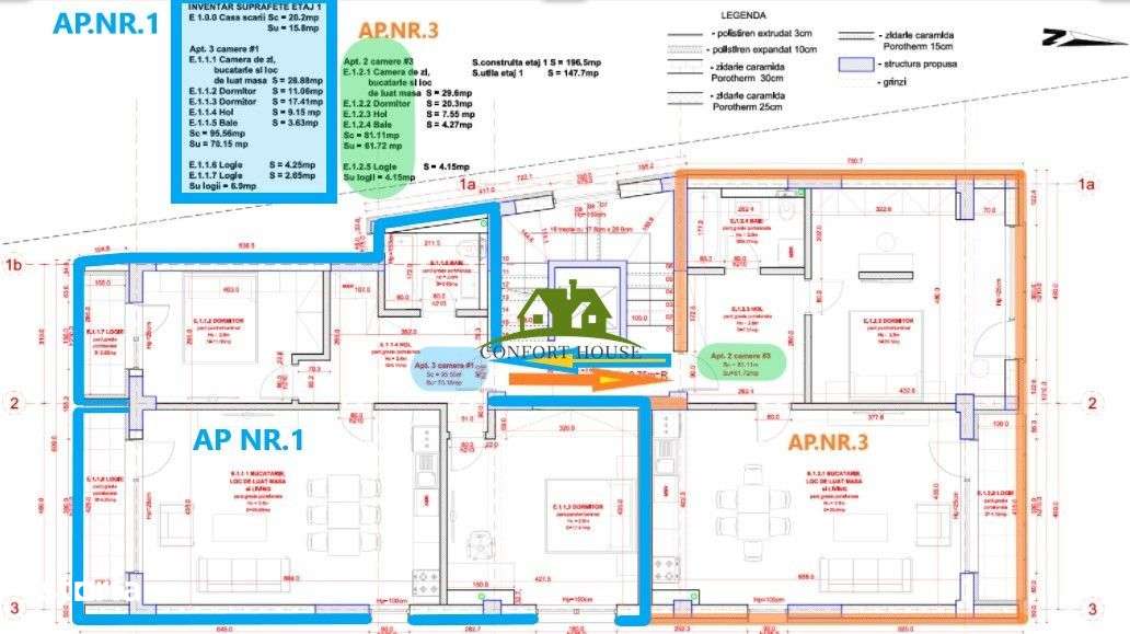 Ap.3 Cam.Nr.1 la ET.1 BL.Nou, cartier Traian-Cecilia Storck , Rm.VL-17