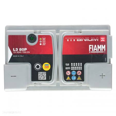 Akumulator FIAMM Titanium PRO L3 80P 80Ah 730A - 3