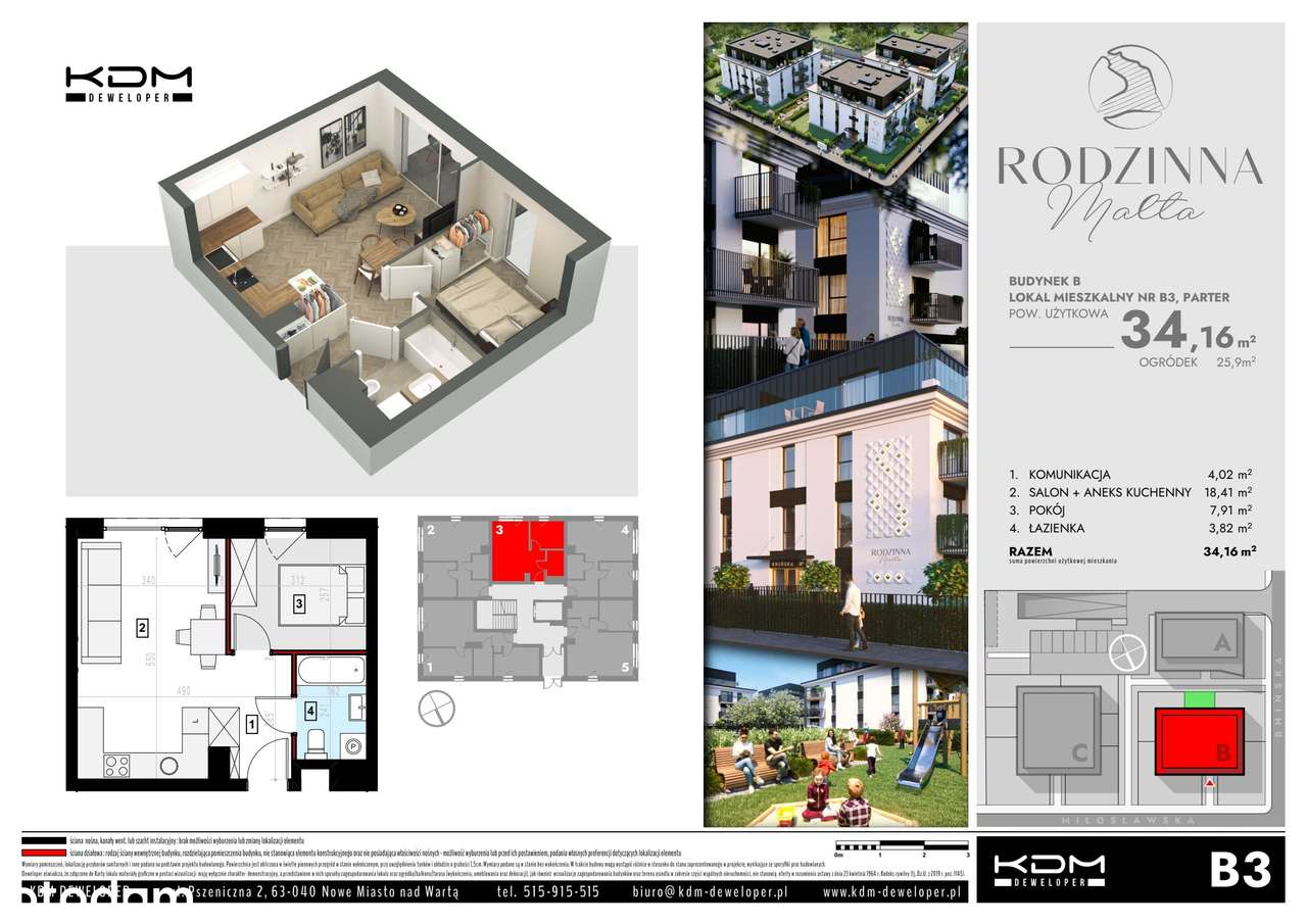 Rodzinna Malta | mieszkanie 2-pok. | B3 - Pełny obrazek: 2/7
