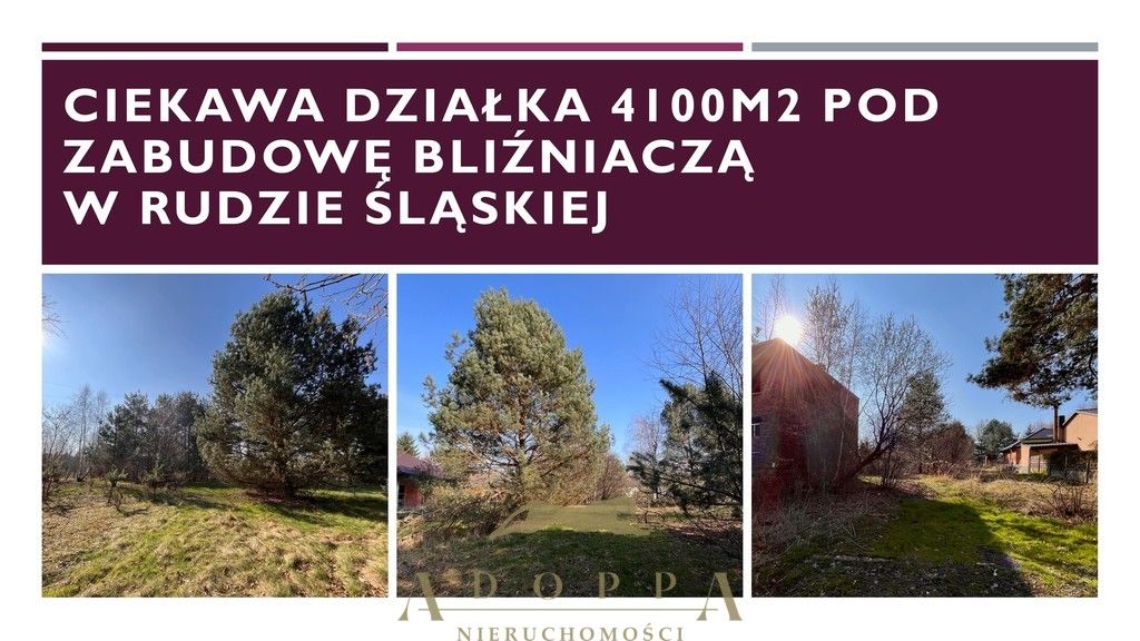 Ciekawa działka budowlana 4100m2 Ruda Śląska