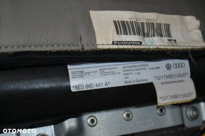 AUDI A4 B6 B7 PODUSZKA AIRBAG KANAPY TYLNEJ LEWA 8E0880441A SKÓRA PLATIN HELL - 3