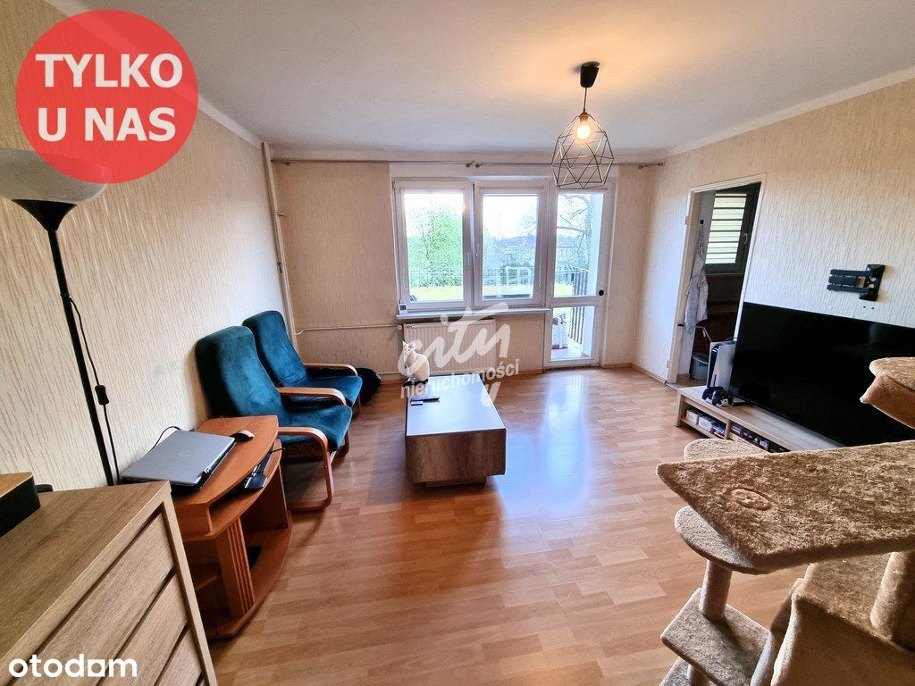 2 pokoje + balkon, piwnica, oddzielna kuchnia