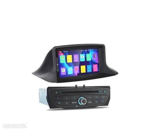 AUTO RADIO DVD GPS PARA RENAULT MEGANE III E FLUENCE COM ANDROID 10.0 CARPLAY - 4