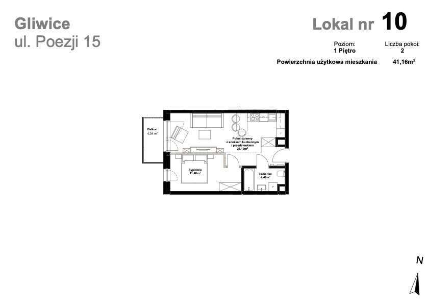 Osiedle Poezji | mieszkanie 2-pok | A10 | - Pełny obrazek: 2/9