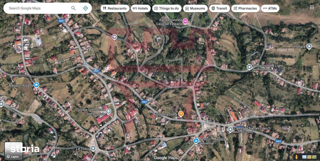 Teren  cu PUZ Feleacu 2.800mp parcelabil/ 4 utilități asfalt panorama-5