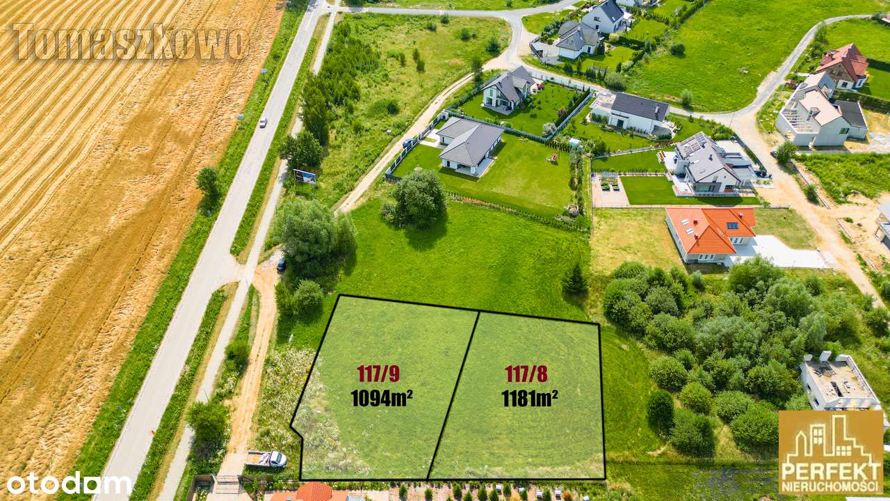 Piękna działka budowlana z terenem zielonym w Tomaszkowie - Pełny obrazek: 4/11