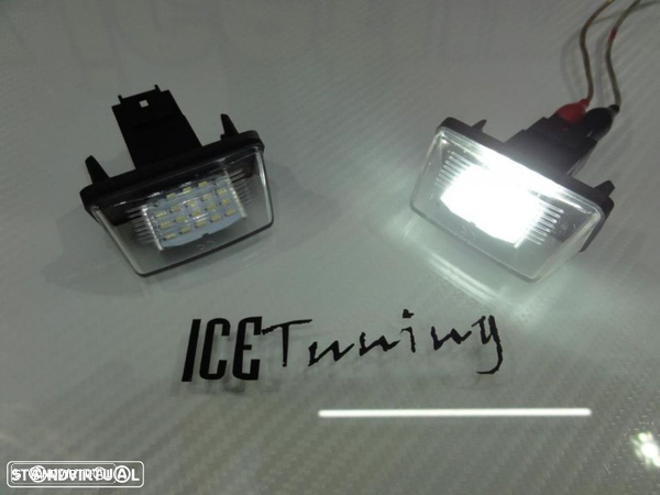 Suporte De Lâmpada De Matrícula Com Led Branco Para Peugeot 206, 206+, 207, 407, 406, 306, 307, 308, Partner B9/M49/M59 3/5-drs, 406 4/5-drs, 407 4/5-drs, 5008 5-drs MPV, Citroen C3, C3 Picasso, C4 Picasso, C5 Ⅱ, C6, Berlingo, SAXO, XSARA, XSARA Ⅱ, XSARA Picasso. - 10