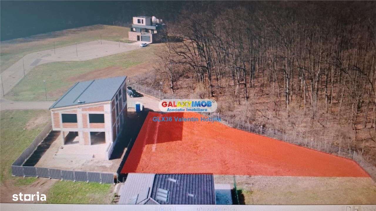 Vanzare teren 1290 mp cu proiect Balotesti Dumbrava Vlasiei padure - Imagine principală: 3/9