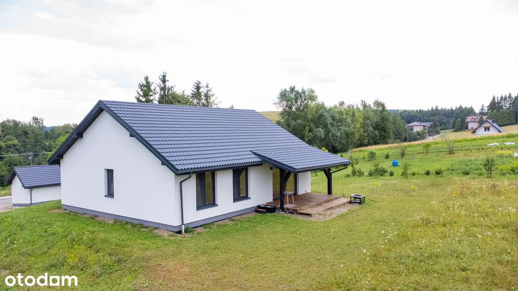 Nowoczesny dom | Widokowa działka 55ar - Besko-14