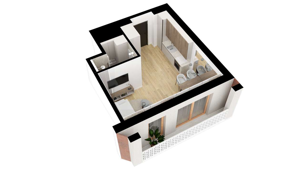 Kawalerka w nowej inwestycji, IIIp, balkon, Warszawska - Pełny obrazek: 2/7