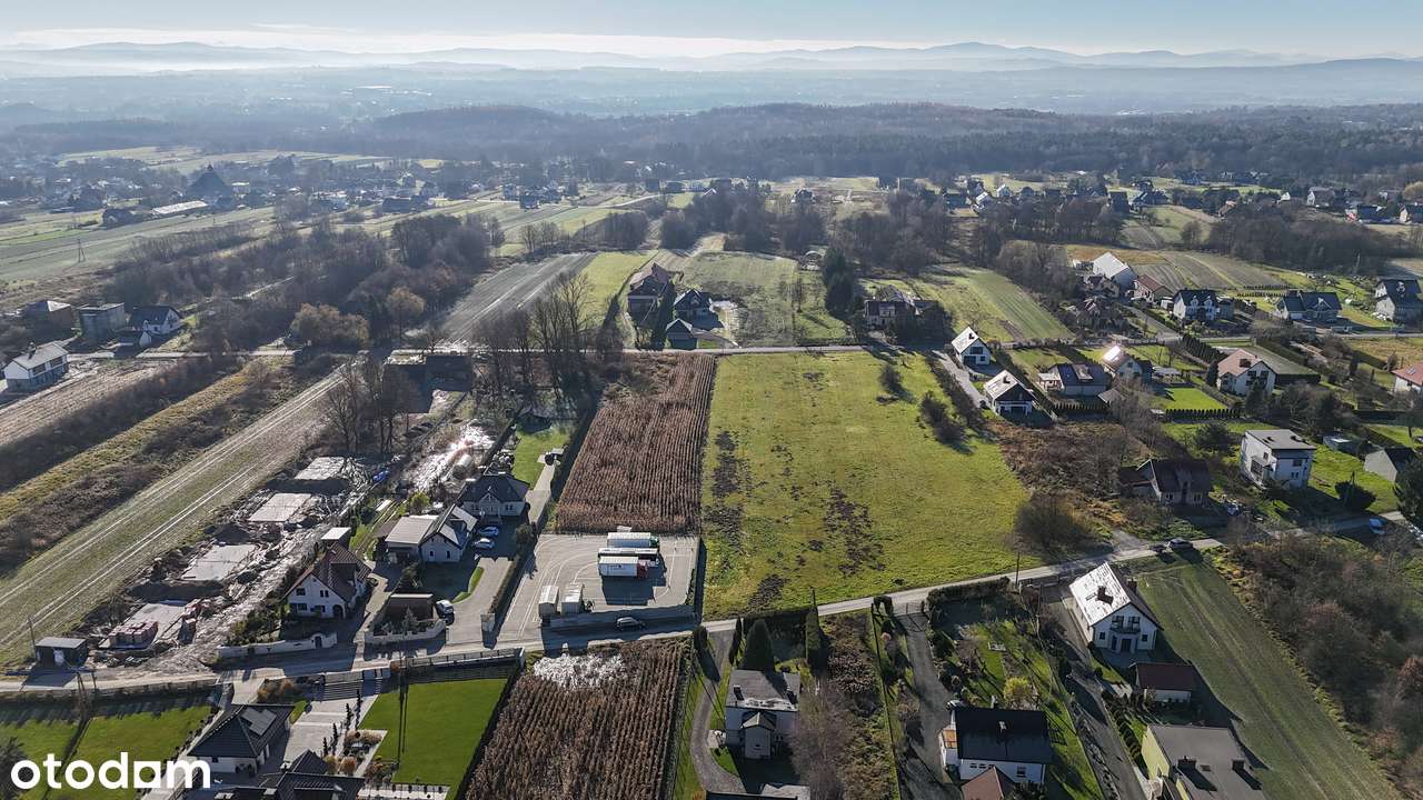 Działka budowlana 2800 m², asfalt, media, teren MN w Rączna-11