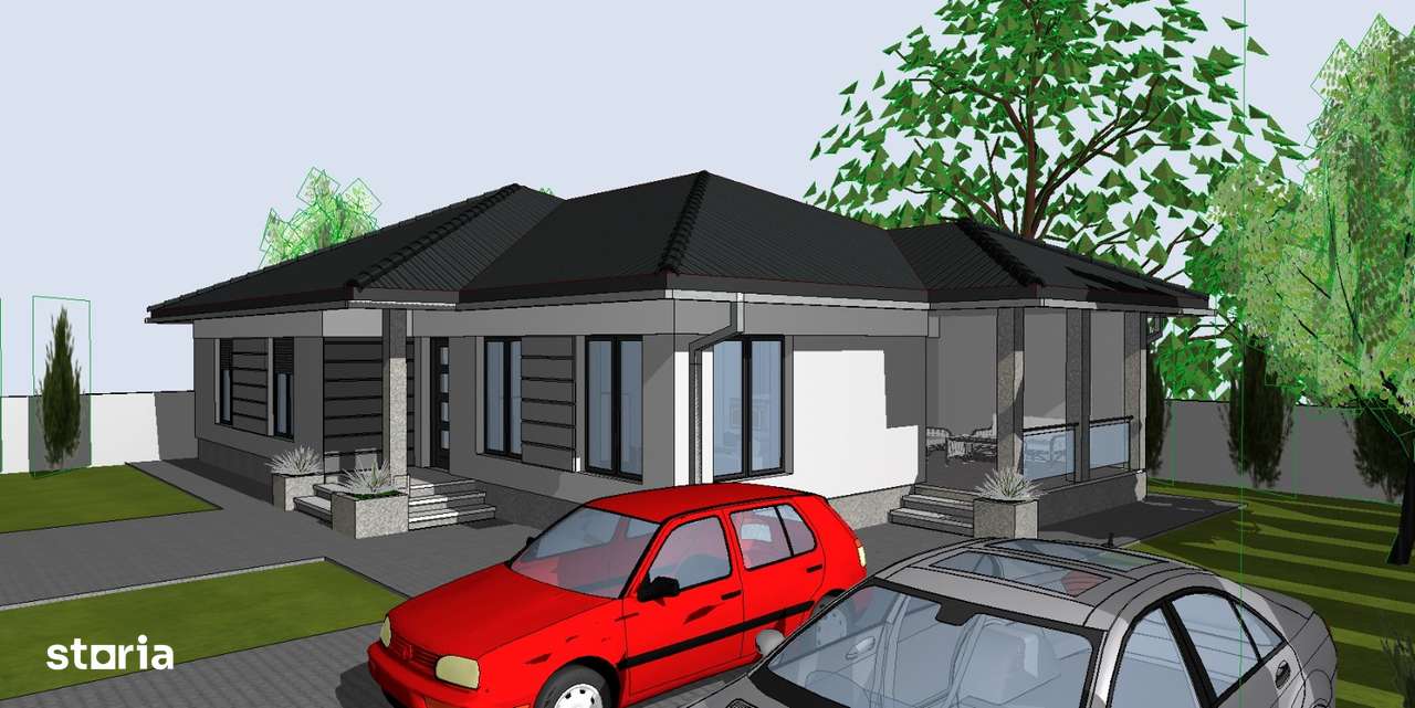 Casa la rosu pe un singur nivel - Imagine principală: 4/6