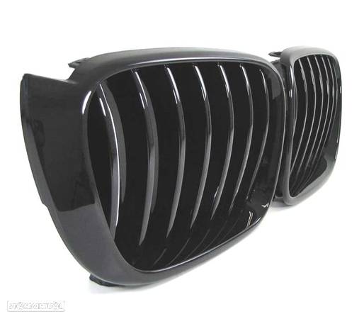 GRELHA FRONTAL LOOK M PERFORMANCE PARA BMW X3 F25 LCI 14-18 X4 F26 14- PRETO BRILHANTE - 4