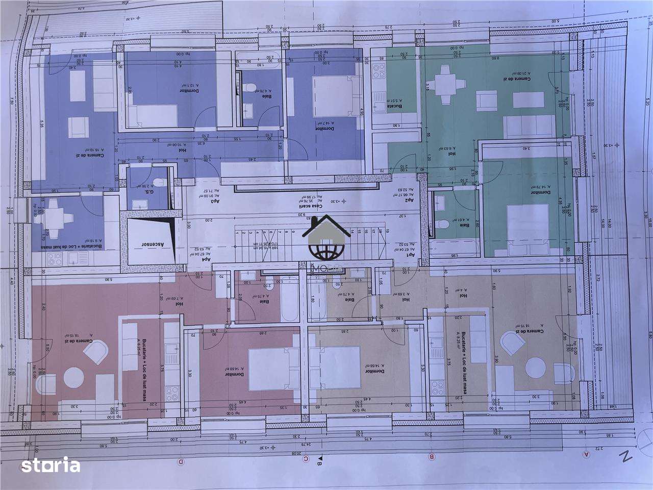 Teren 822mp, 12 Ap, S+P+3E+Er in Timisoara zona Lipovei-3
