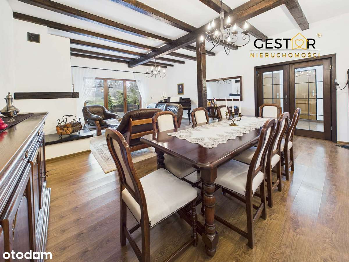 Dom z pięknym ogrodem i stawem_działka 5 739 m²_taras_pompa ciepła-5