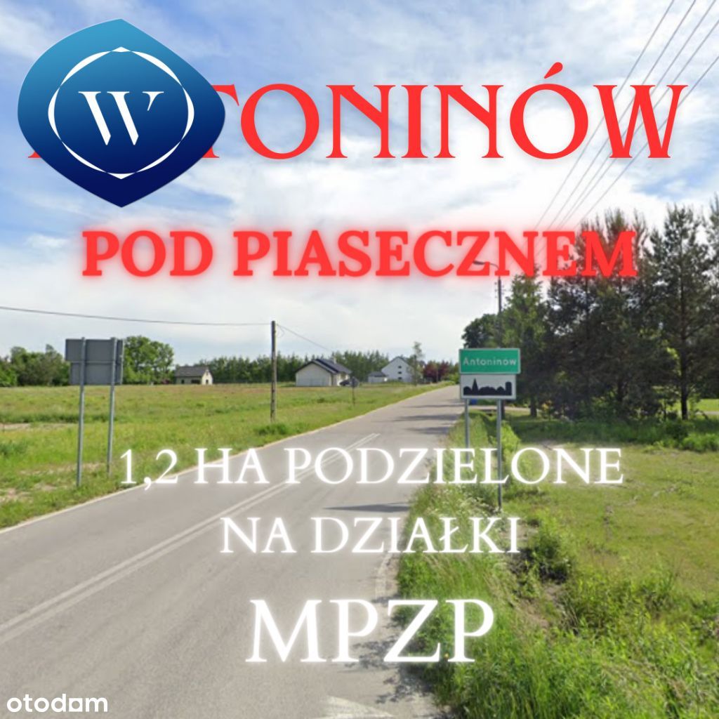 1,2 Ha podzielone na działki