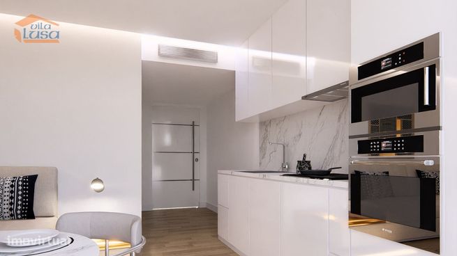 Apartamento T1 Novo varanda e lugar de garagem Vilar de Paraiso, Vi...-3