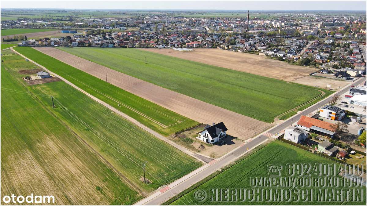 działka 1036 m2 front 30m media prąd woda kan. Gurostwo Kościan-7