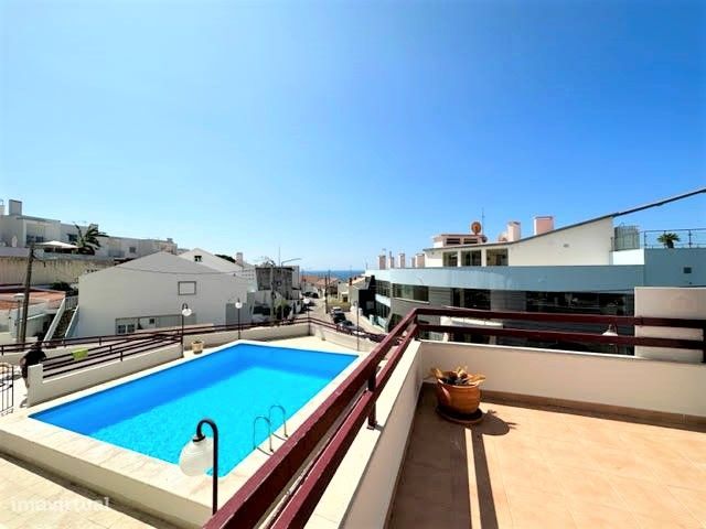 Apartamento T2 piscina terraço vista mar Sesimbra