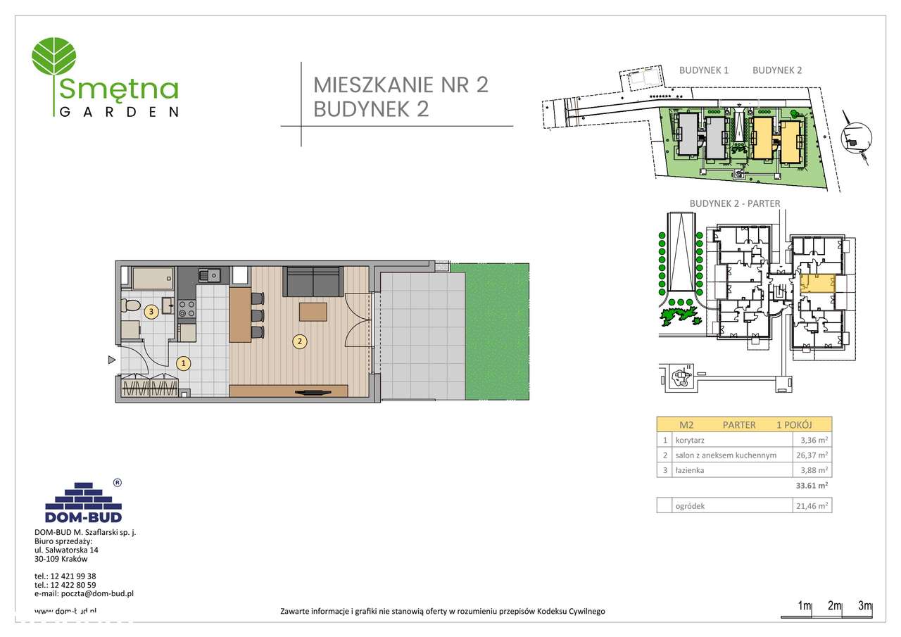 Smętna Garden  | mieszkanie 1-pok. | 2 - Pełny obrazek: 2/7