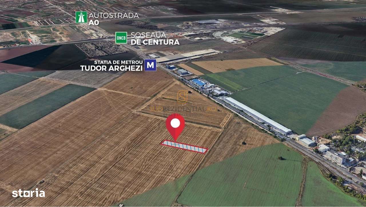 Lot de teren de vanzare, 2500 mp, Metrou Berceni, Popesti – Leordeni - Imagine principală: 3/5