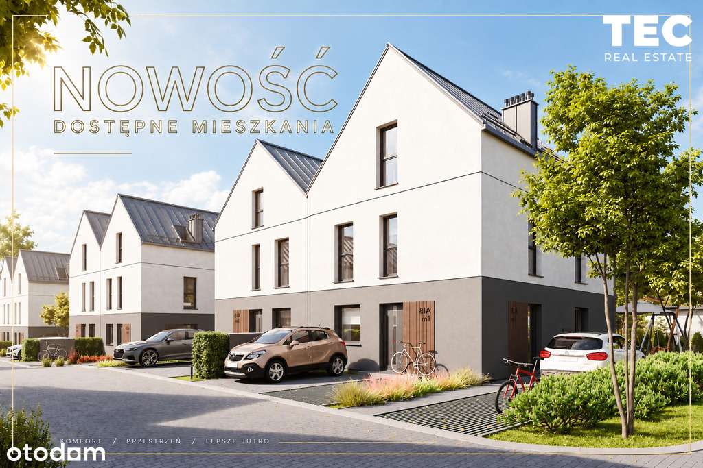 Ostatnie mieszkanie, Słomniki - podłogówka i ogród 98m2