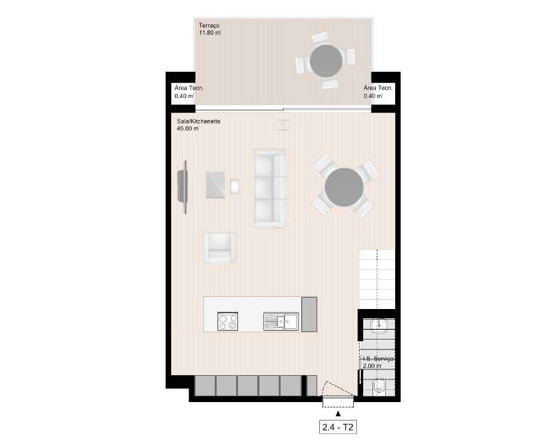 WHITE II junto praias T2 Duplex vistas mar, ótimas áreas BOX 2 carros - Grande imagem: 2/31