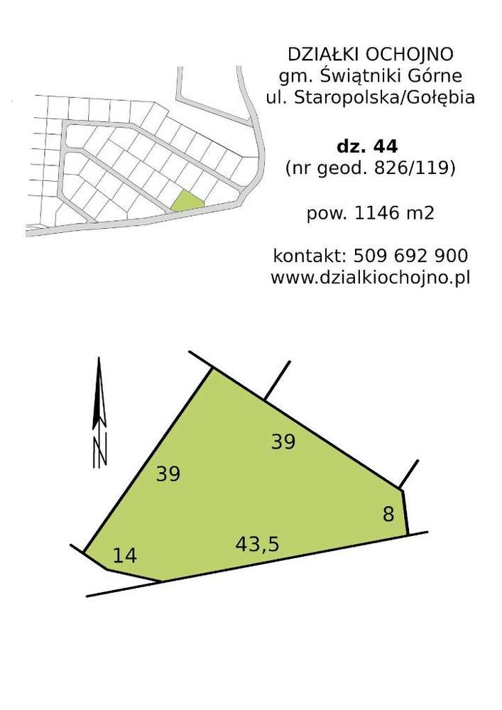Działka 11,5 ara | Ochojno pod Krakowem | MPZP-7