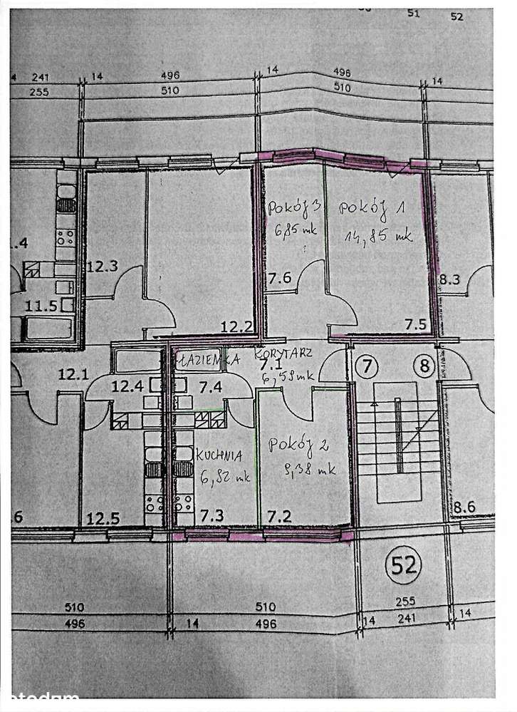 3 pok. z kuchnią, zadbane, Rezerwacja-14