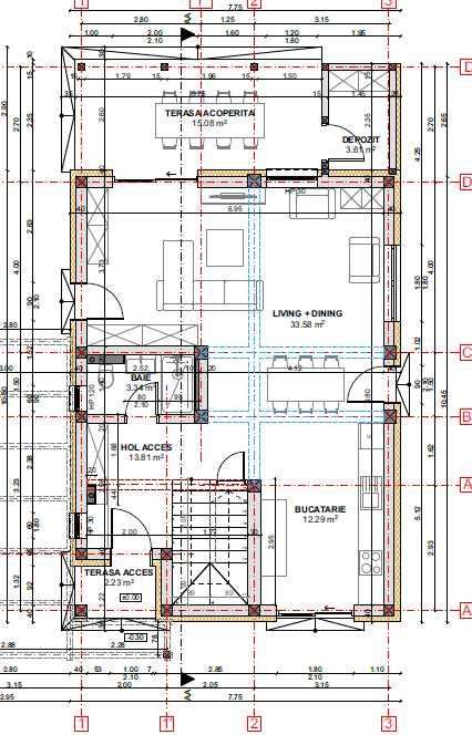 Casa individuala P+1 130mp utili teren de 500mp in Sura Mica-2