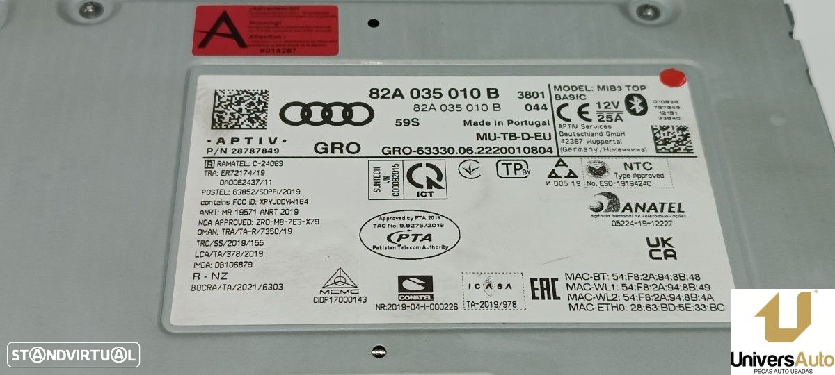 SISTEMA NAVEGAÇÃO GPS AUDI Q3 - 7