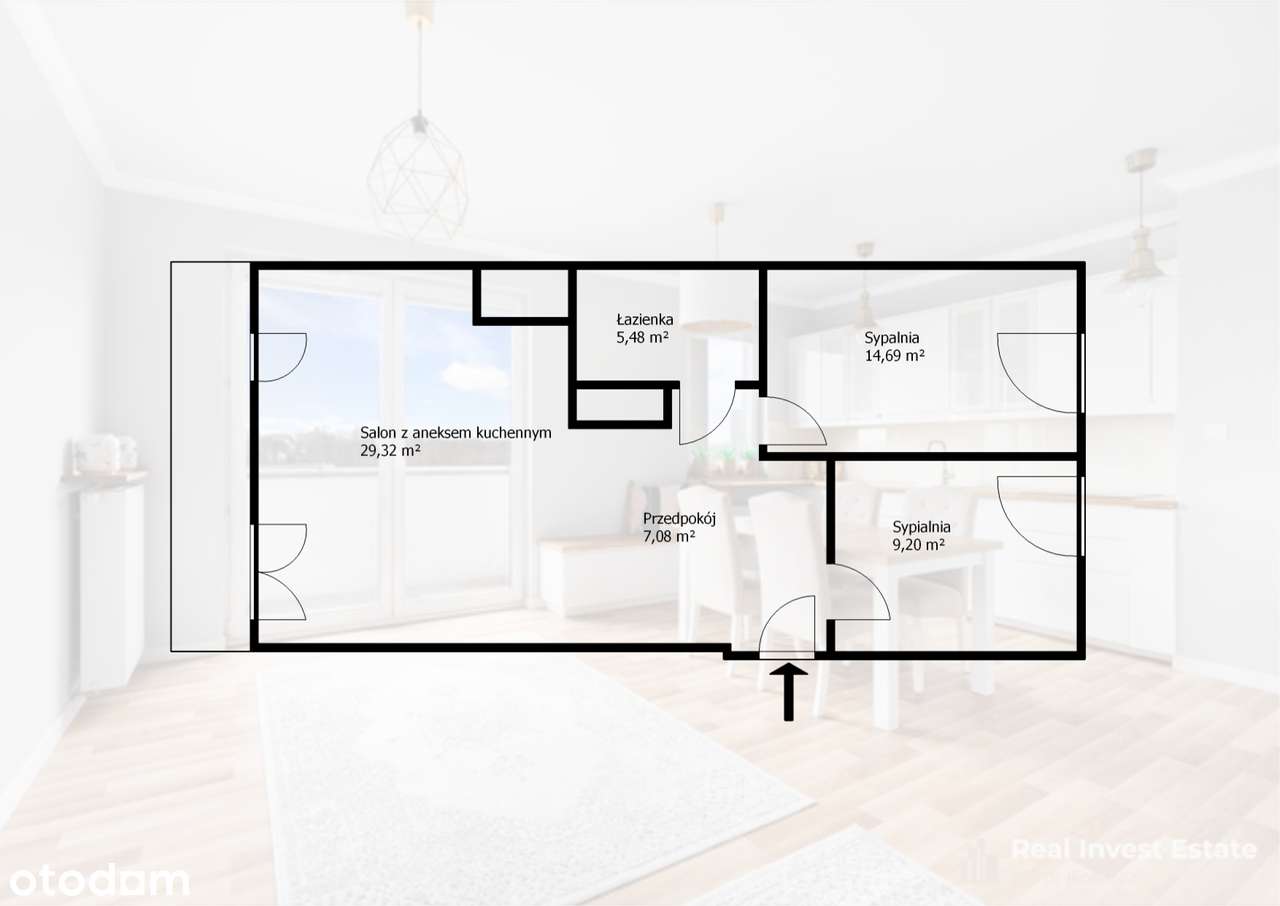 Gotowe do wprowadzenia 3 pokoje w Miasteczku Wilanów - ostatnie piętro-15
