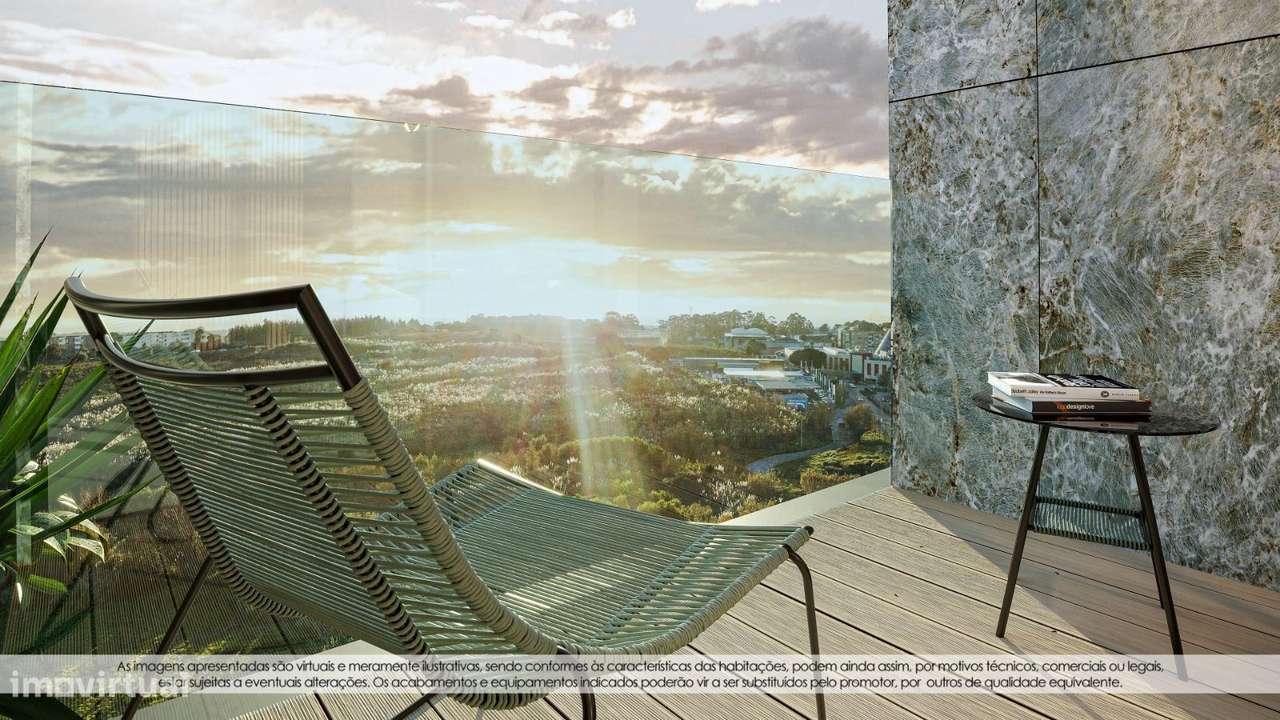 T1 com varanda, garagem e vista cidade em Gaia - Grande imagem: 4/12