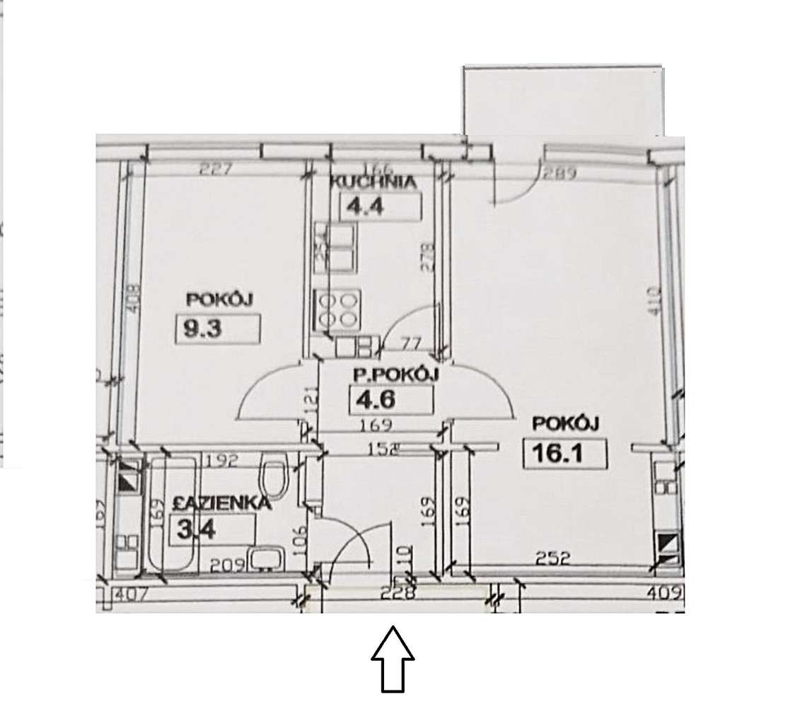Słoneczne, ustawne - 2 niezależne pokoje + jasna kuchnia + loggia MPEC-3