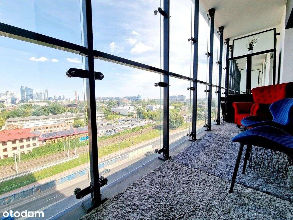 Apartament z widokiem na Warszawskie wieżowce-9